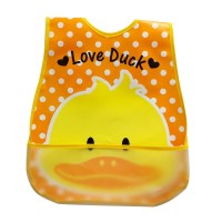 嬰兒半透明EVA口水肩 - 可愛小鴨